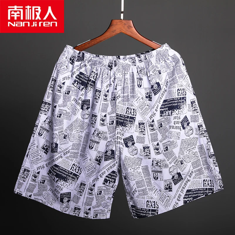 Пляжные шорты NANJIREN мужские брендовые дышащие повседневные с мультяшными