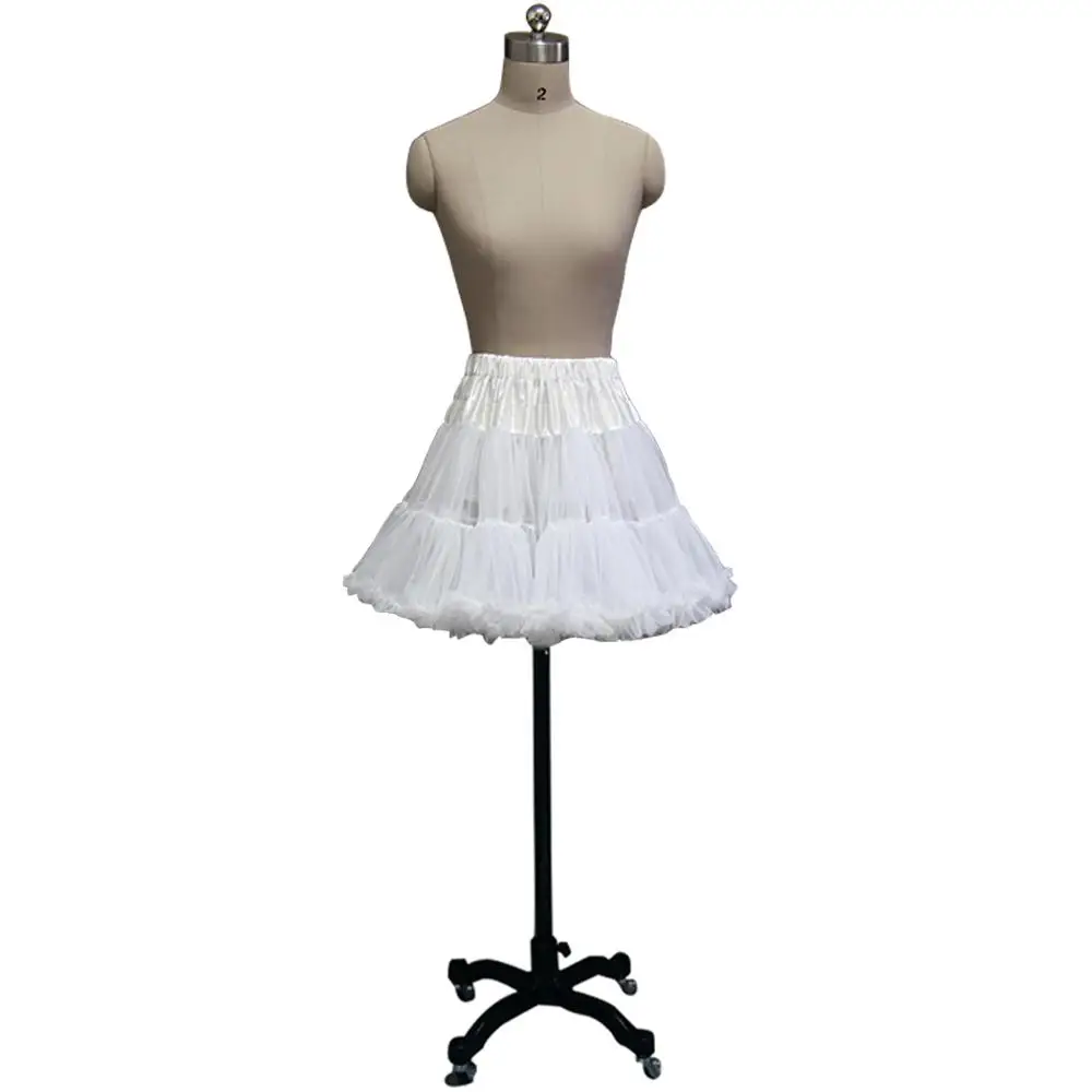 Милая Дамская Девочка Короткая мини юбка тюль для нижней юбки кринолиновый