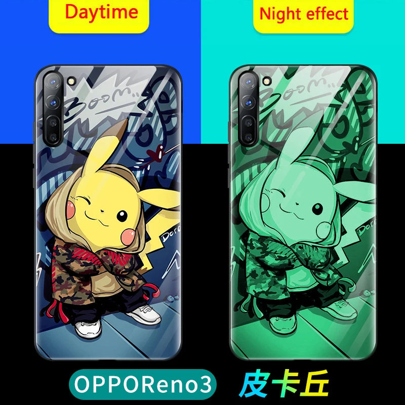 Чехол в виде светящегося стекла для OPPO Reno 3 Pro Z Realme X Lite роскошная задняя крышка A11X