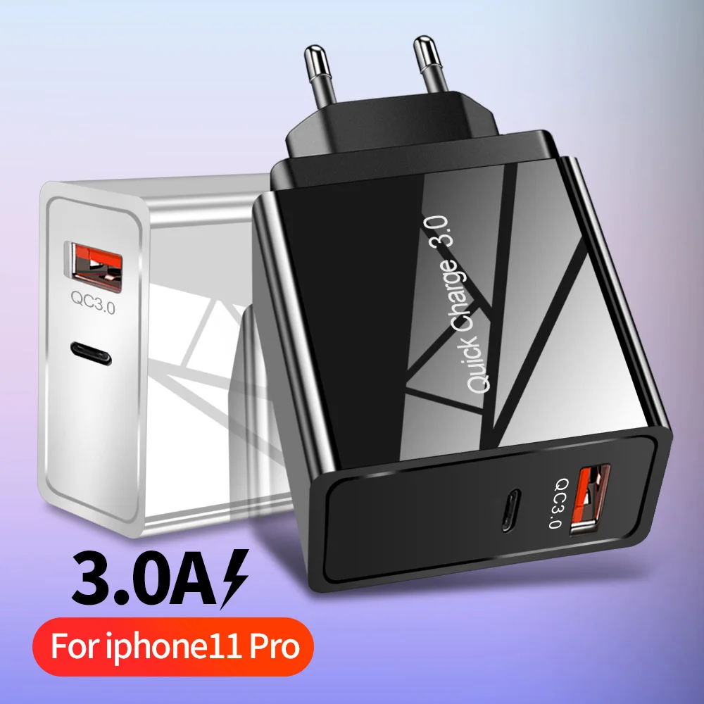 Udyr Quick Charge 4,0 3,0 36 Вт USB зарядное устройство Тип C QC 4,0 3,0 зарядное устройство для samsung S10 plus PD 3,0 быстрое зарядное устройство для iPhone 11 Pro