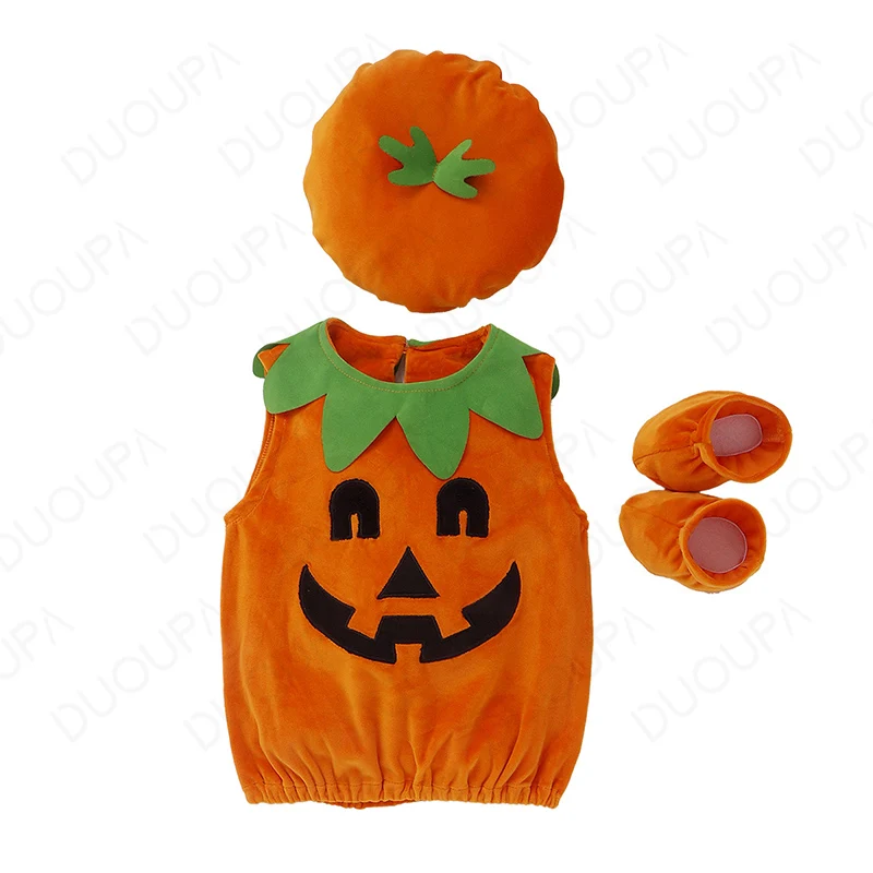 

Halloween Costumes Toddler Baby Pumpkin Costume Childern Cute Cosplay for Baby Girl Boy Fancy New Year Carnival Party Dress