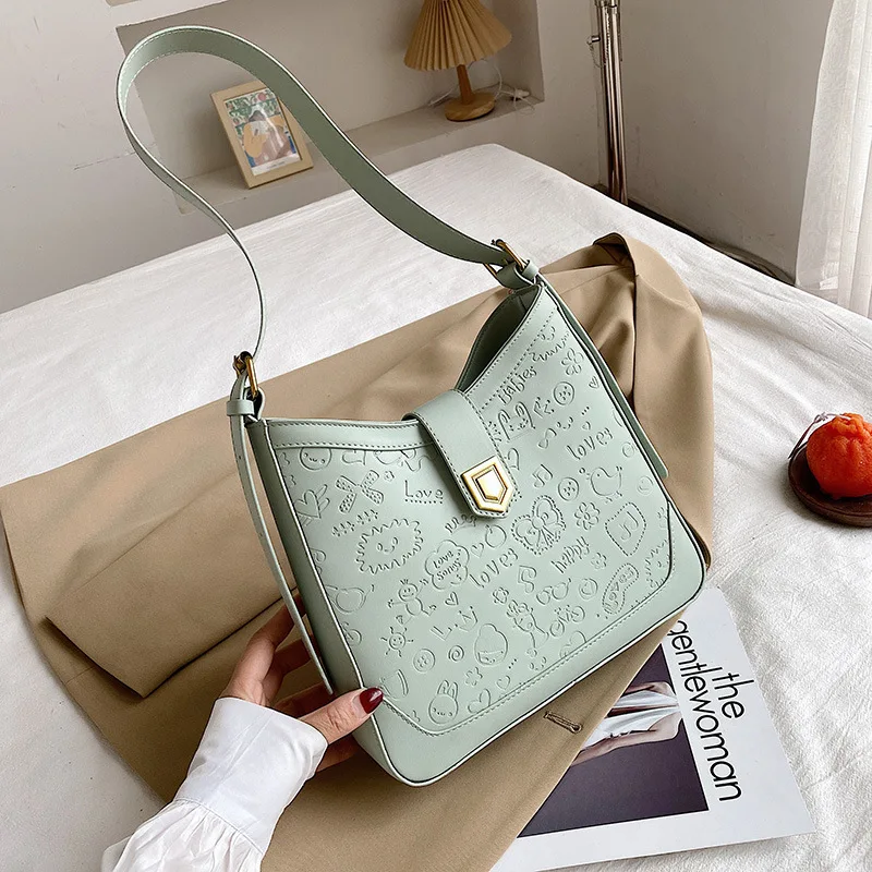 

This Year Popular All-Matching Small Bag 2021 New Fashion Summer Texture Underarm Bag Internet Celebrity Shoulder Messenger Bag
