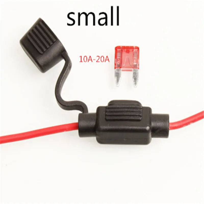 5 шт. 10А автомобильный держатель предохранителя с водонепроницаемым проводом