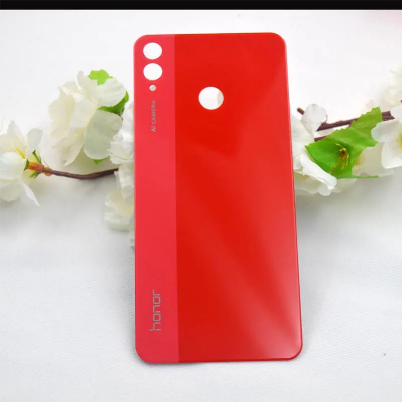 Задняя крышка для honor 8X, чехол на заднюю дверь 6," для honor 8x, чехол на батарейку, запасные части для huawei View 10 Lite, задняя крышка - Цвет: Красный