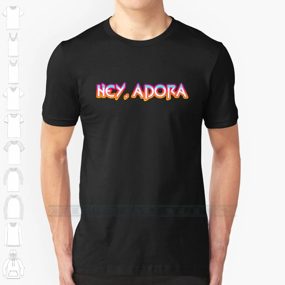 Хлопковая футболка с принтом Hey Adora новый модный дизайн большие размеры 6xl|Мужские