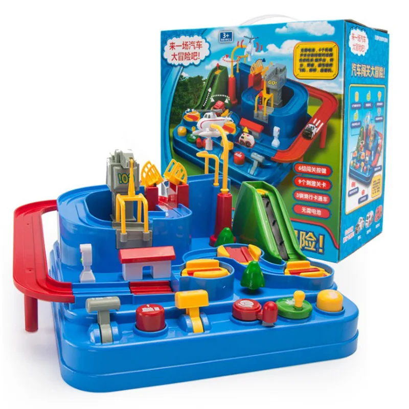 Детская приключенческая машина и Самолет трек парковка консоль комбинация