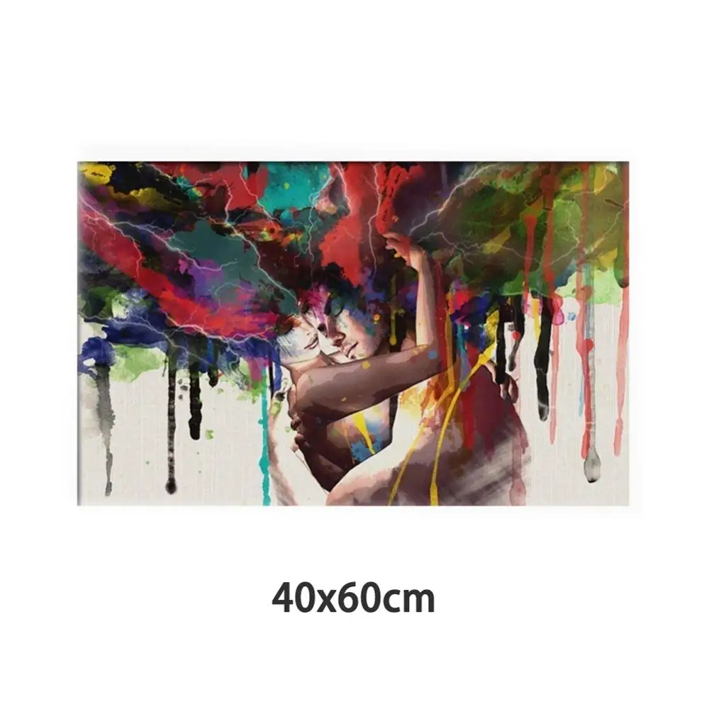 Спальня Гостиная Обеденная Безрамная картина Core красочные хулиган Для мужчин и