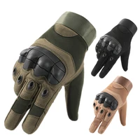 rubber knuckle full finger tactical gloves men military paintball airsoft outdoor climbing riding army combat male sports gloves