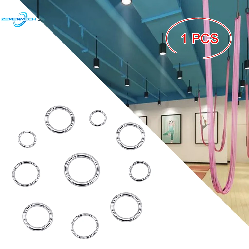 

Твердое круглое уплотнительное кольцо из нержавеющей стали 304, висячие кольца для йоги и гамака, гладкие сварные точные полированные морские аксессуары для лодок, Лидер продаж