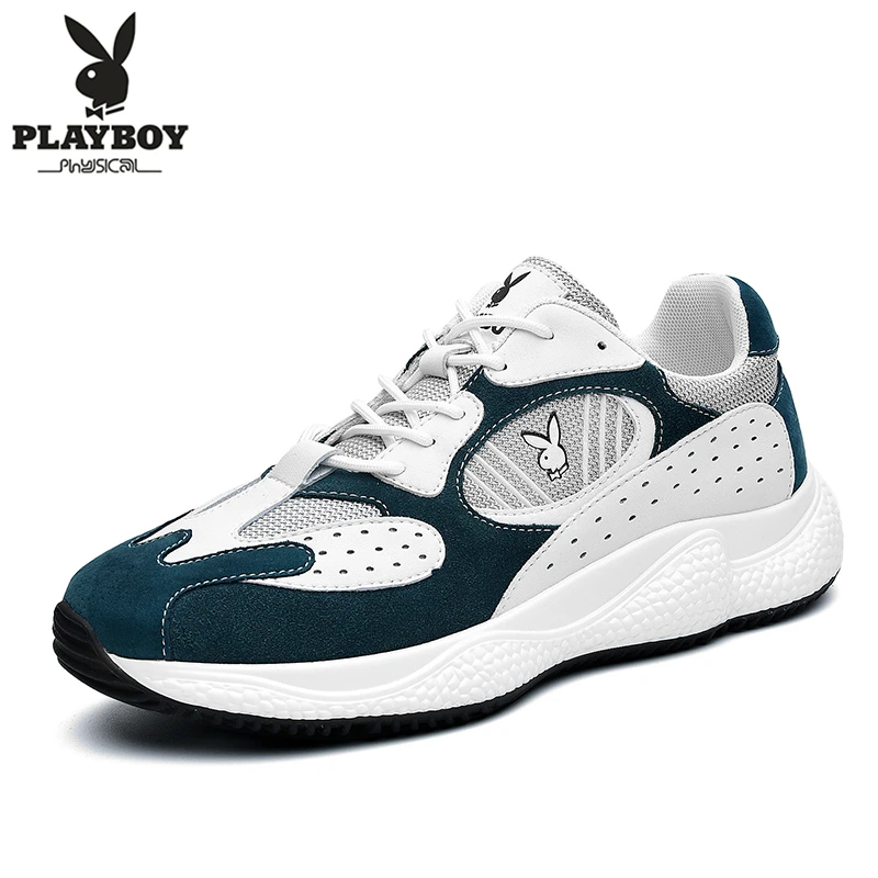 

PLAYBOY New Footwear Fashion Men's Casual Shoes Spring & Autumn Male Shoes Men Cow suede Leather Shoes Men Flats Zapatillas