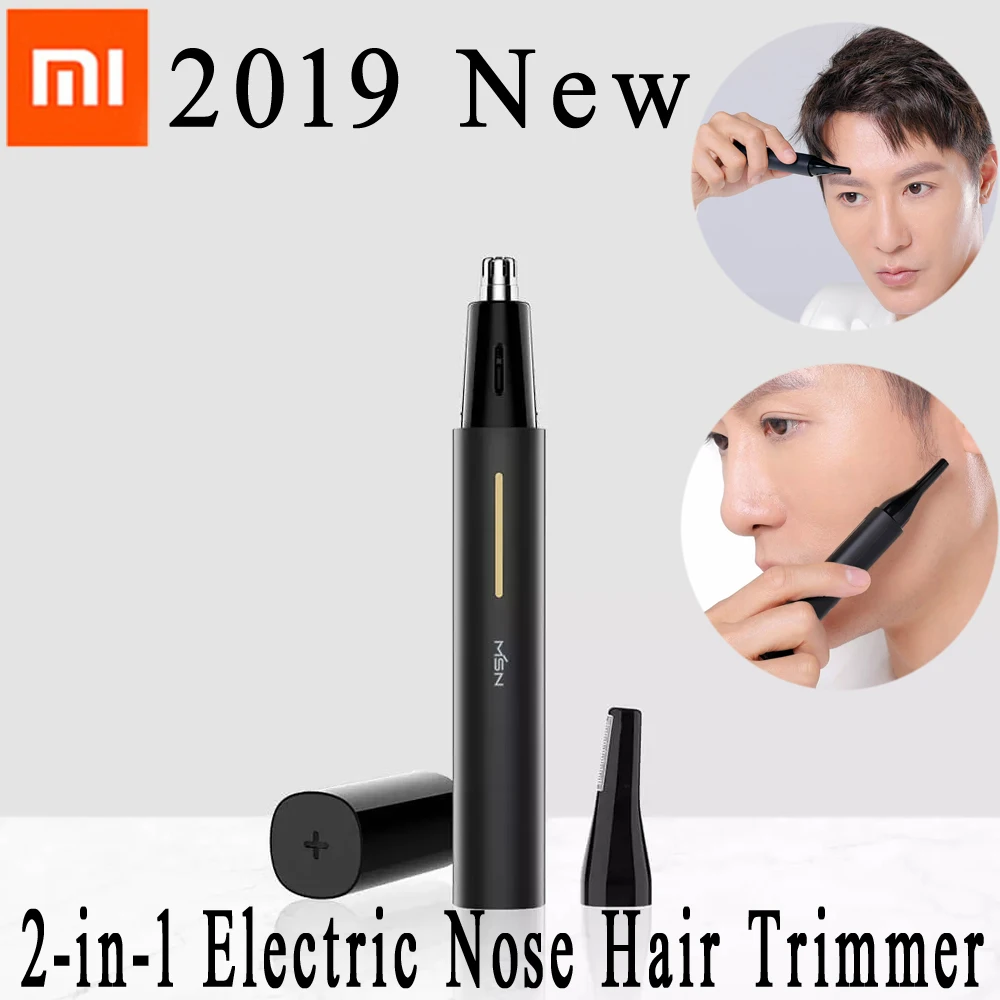 Xiaomi 2-в-1 Электрический триммер для волос в носу портативная насадка носа Бритва