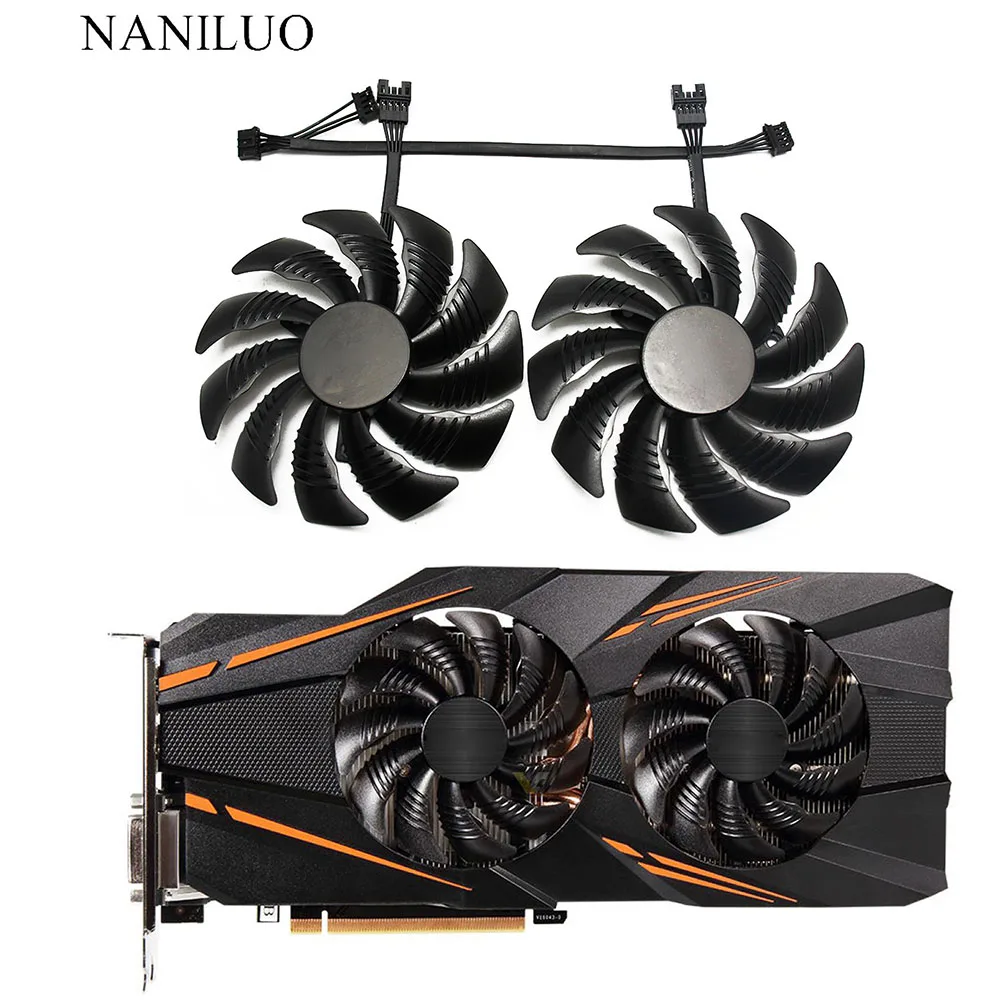 129215SU GV RX570/RX580 RX470 вой WF2/RX480 WF2 88 мм вентилятор для gigabygigabyte|Кулеры и системы