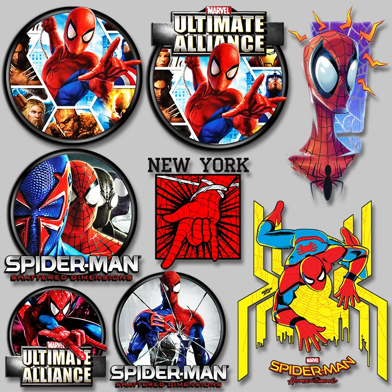 Классические нашивки из ткани Человек-паук Disney виниловые термонаклейки для