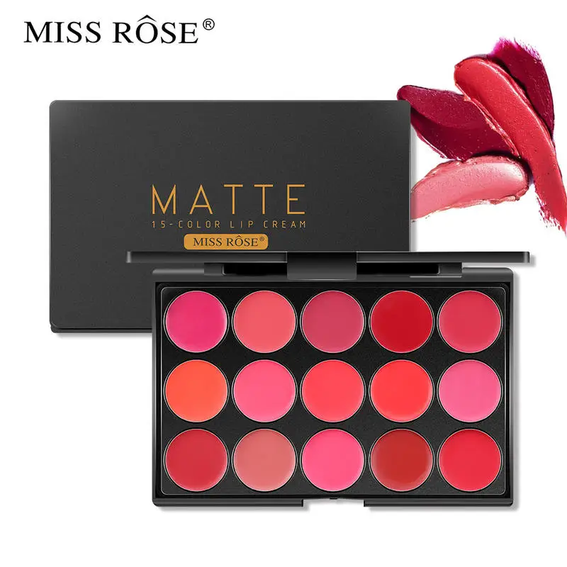 Бархатный матовый макияж Miss Rose увлажняющая помада 15 цветов водонепроницаемая
