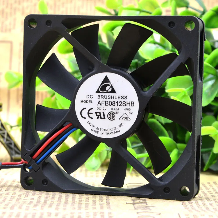 

Delta Afb0812shb 8015 8 см 12 в чехол для сервера CPU Максимальная скорость потока воздуха промышленный Компьютерный Вентилятор