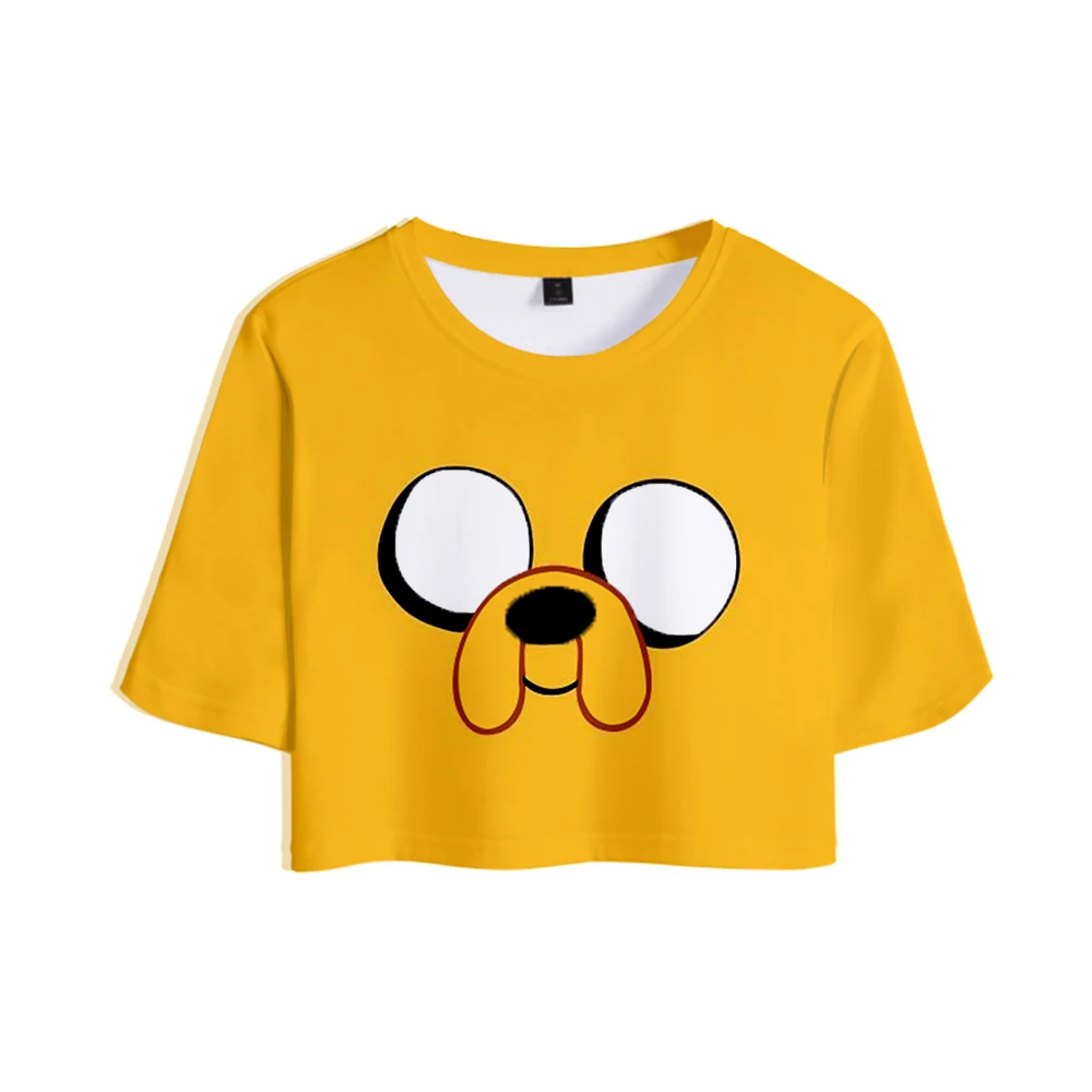 Кроп топ женский с коротким рукавом пикантная модная футболка изображением лица