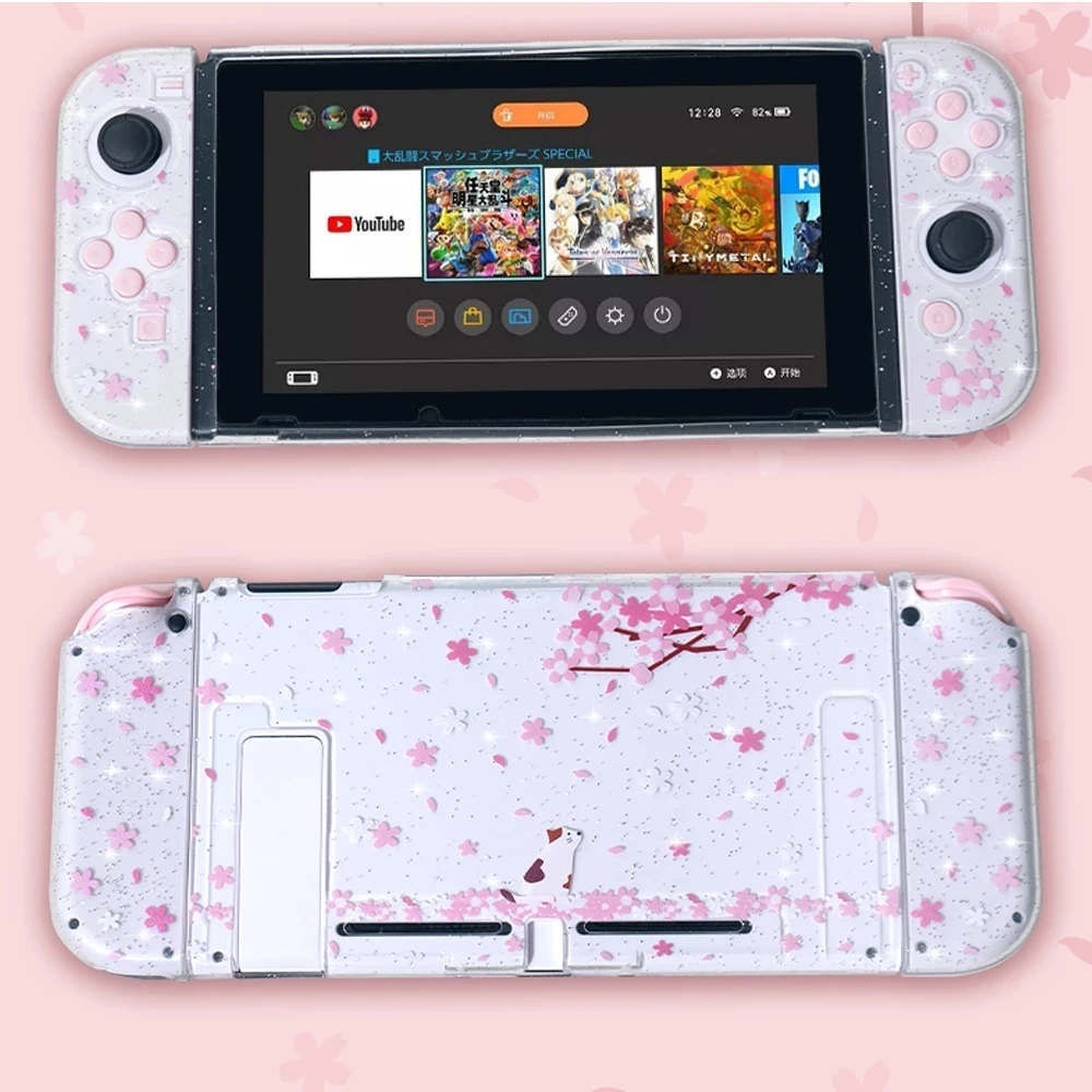 

Sakura Protective Case For Nintendo Switch Case Cover Soft Shell PC Cute For Nintendo Switch Skin Console JoyCon Accessories