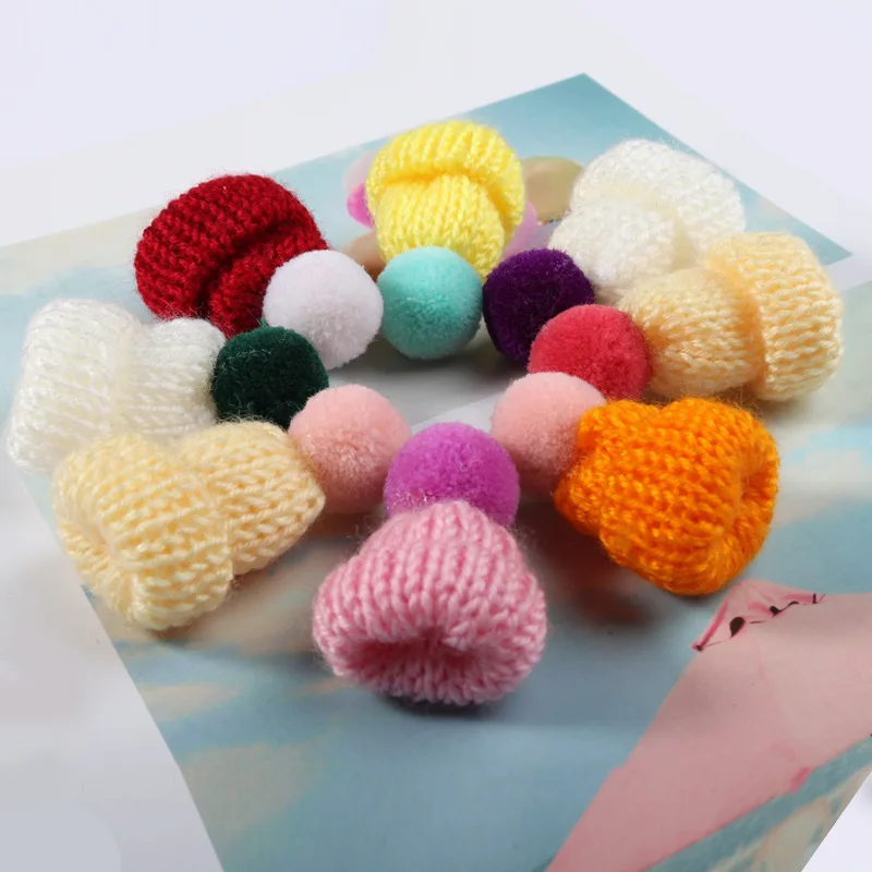 

3.5CM 29-Color Hat With 40 Color 2CM Pompom Unlimited Creativity With DIY Handmade Wedding Dress Earrings Accessories
