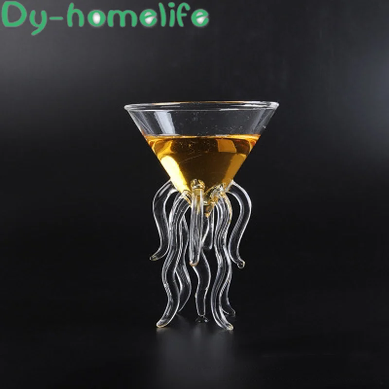 Стеклянный Кубок Европейский Креативный прозрачный Осьминог 150 мл Коктейльная