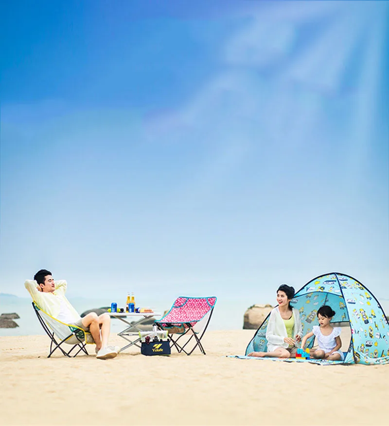 2 PeopleDouble Слои на открытом воздухе палатки Автоматическая Пляжная палатка защиты