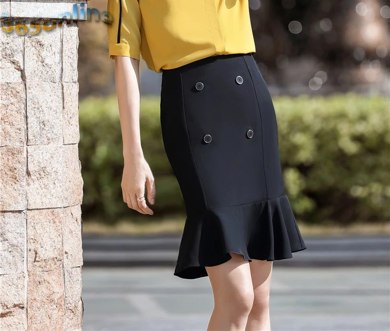 

2020 Spring Summer Women Slim Hips Skirt Shorts Novelty Elegant Black Skirt for Ladies OL Styles Professional Mini Skirts