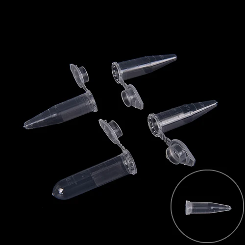 50X1.5 мл Пластик центрифуга Тесты пробки флакон контейнер защелкивающаяся крышка