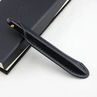 luxury office pen wood metal ballpoint pen gift stationery leather bag supporting ball pens for school office 0 7mm refills