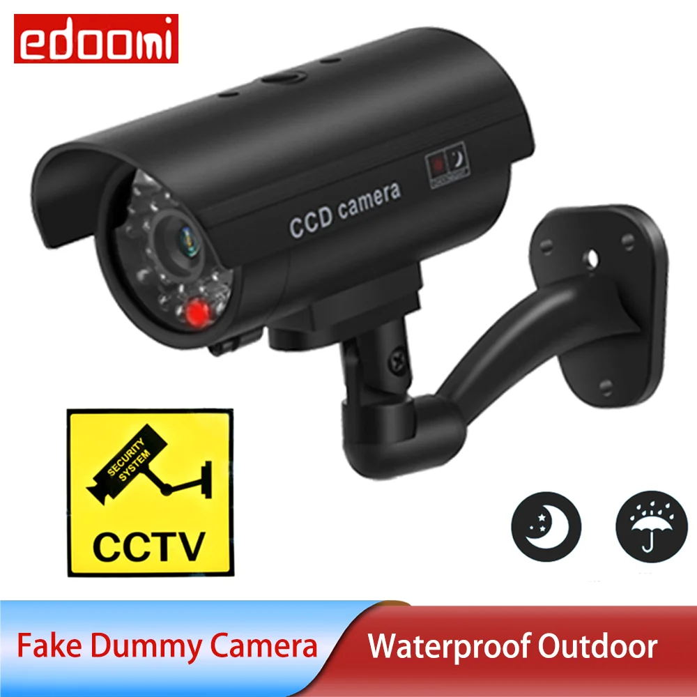 Муляж камеры видеонаблюдения с мигающим красным светодиодом|Камеры