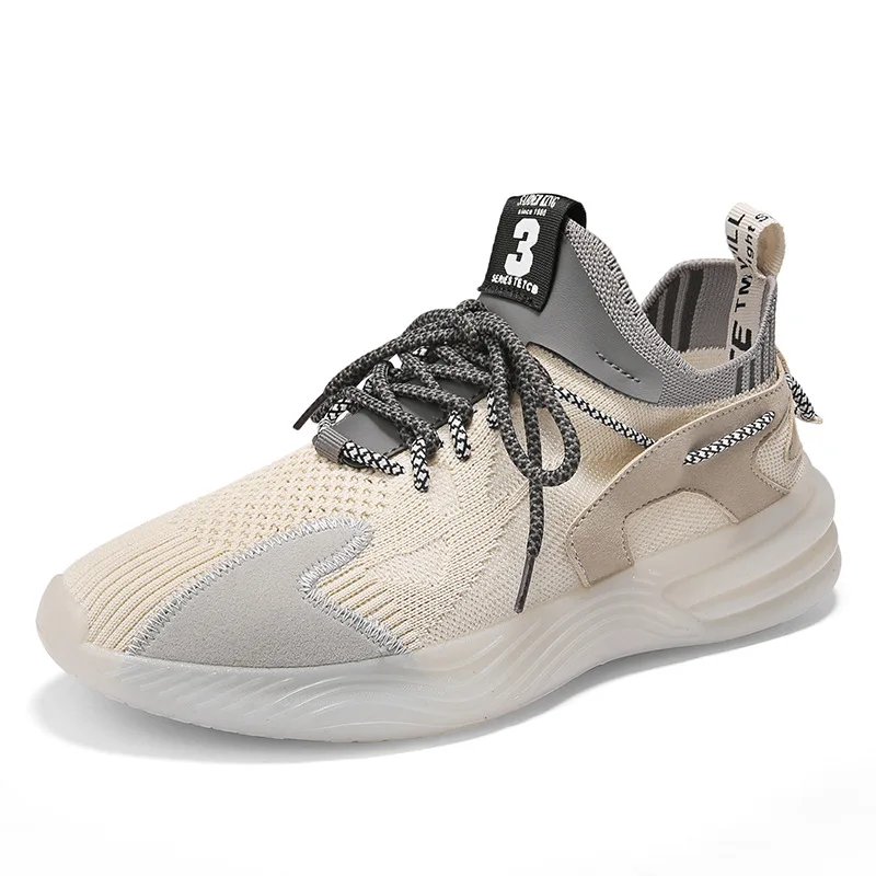 

Flying woven coconut shoes men's shoes 2020 new men's shoes breathable running shoes jelly bottom fashion casual shoes