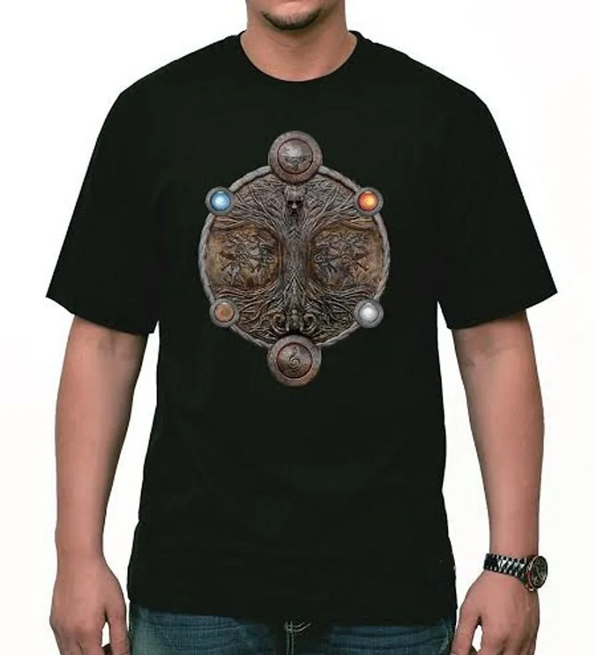 

Creative Design Slavic Tree of Life T-Shirt. Summer Cotton Short Sleeve O-Neck Mens T Shirt New S-3XL