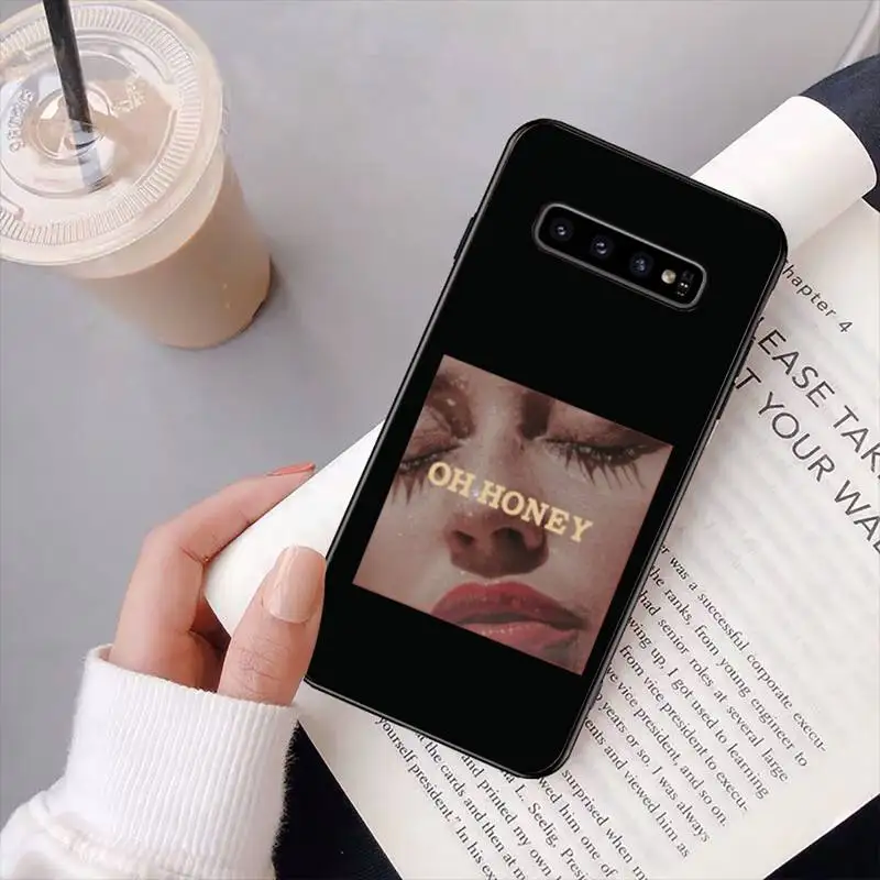 

Girl candy Vogue Phone Case Black For Samsung M10/20/30/21/30S J4 2018 J4/J6 plus A91 S10Lite Cases