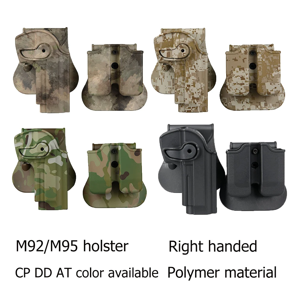 

PPT New M92/M95 Holster Pistol Gun with Paddle in Hard Plastic for Tactical/ Military Use gs7-0033