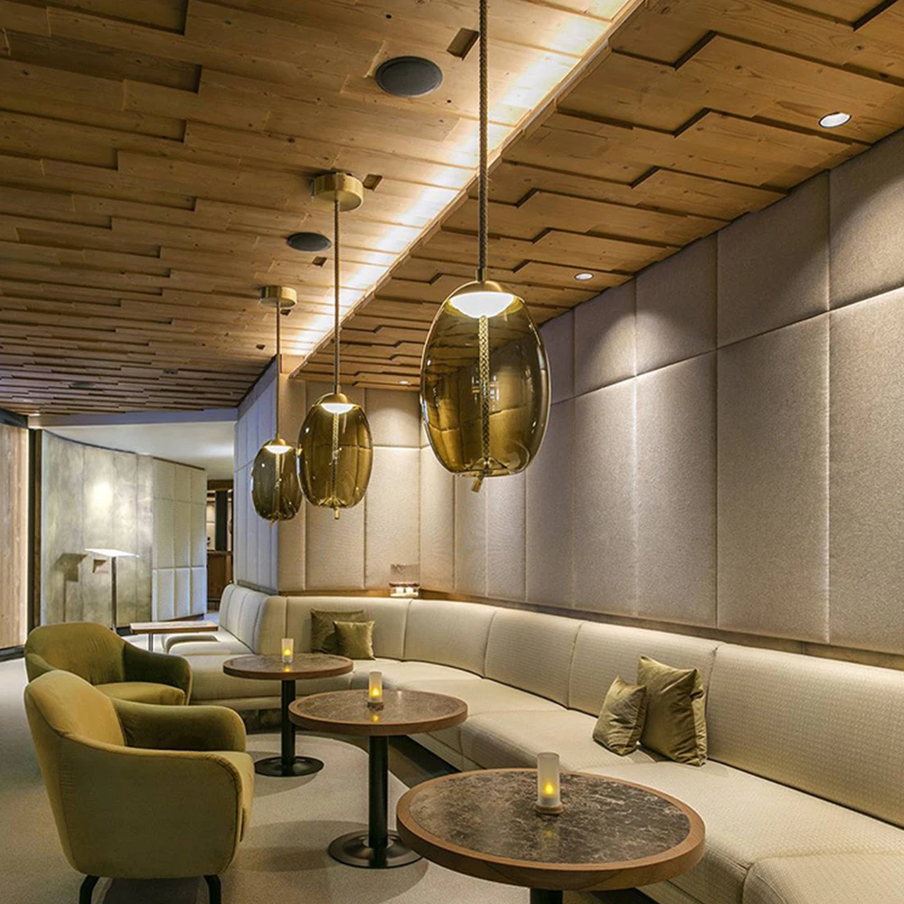 Светодиодный стеклянный подвесной светильник Lights пеньковый Канат из