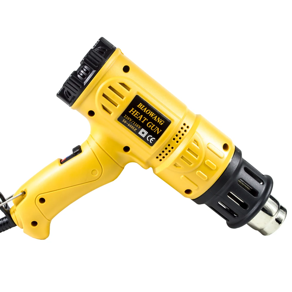 Термопистолет с регулируемой температурой Hot air stripper 1800W, отопительный инструмент с 4 насадками 220В-240В, EU AU UK вилка, OEM.