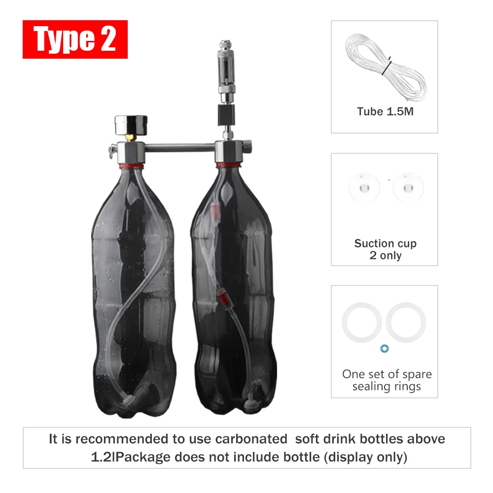 Генератор CO2 с соленоидным клапаном счетчик пузырей и проверка углекислого газа