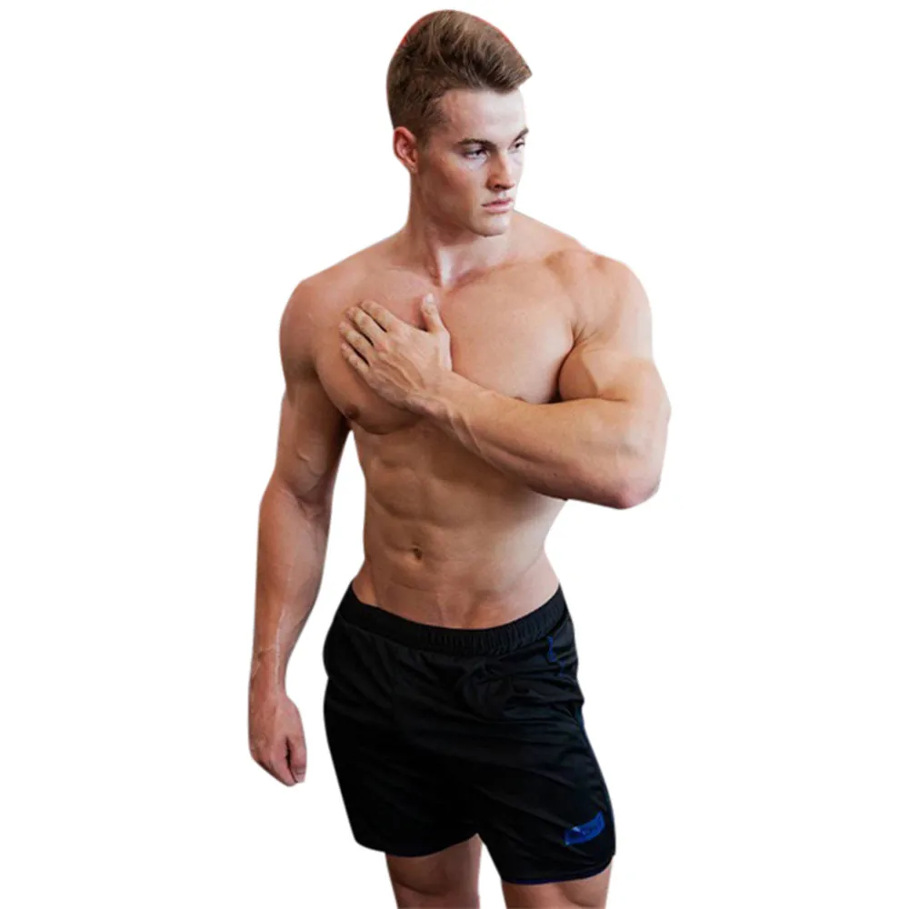 Шорты мужские летние спортивные для тренировок бодибилдинга фитнеса