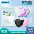 Elough защитные маски для лица ffp2mask fpp2, одобренная маска kn95, сертифицированные маски ffp2, гомологические, взрослые KN95, цвета 100