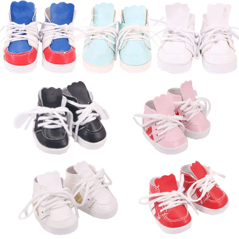 

5.5*3cm 14Inch Doll Shoes Sport Shoes For 20cm Korea Plush EXO Nancy American Paola Reina Doll Boot Accessories Generation Toys