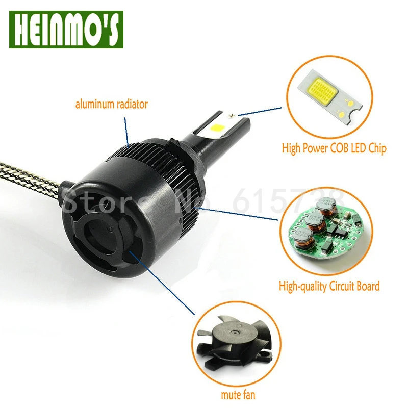 2 * светодиодный налобный фонарь H8 H9 H11 Авто H7 H3 H1 H4 дальнего ближнего света Plug Play