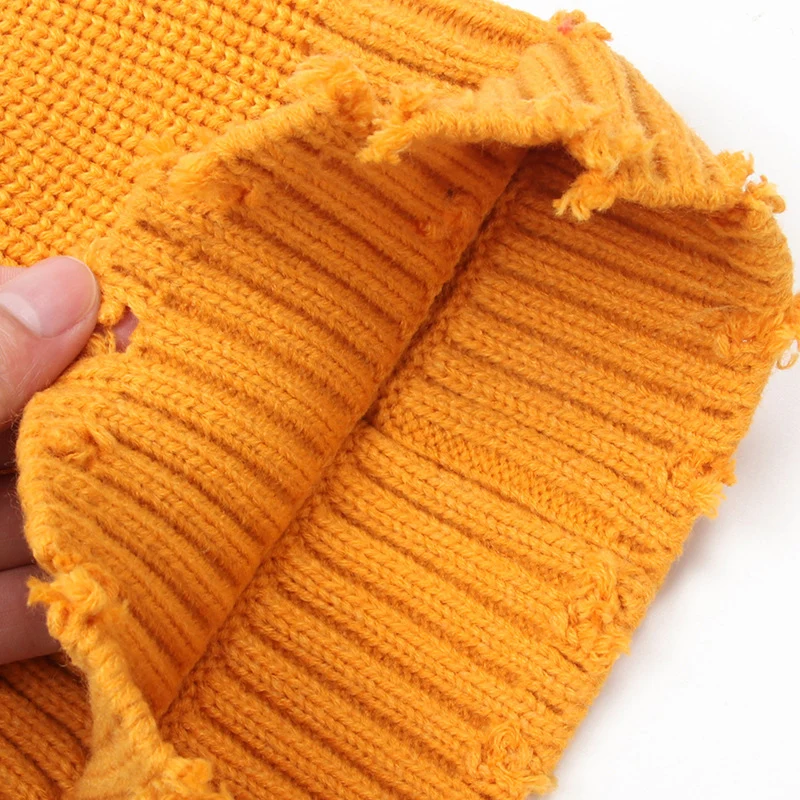 Зимняя шапка женская вязаная в стиле Харадзюку модная теплая осенняя хип-хоп с