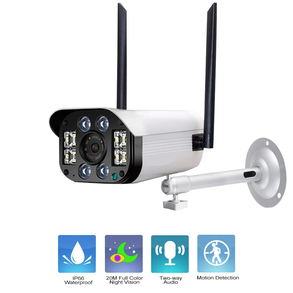 Наружная камера видеонаблюдения с защитой от атмосферных воздействий и Wi-Fi