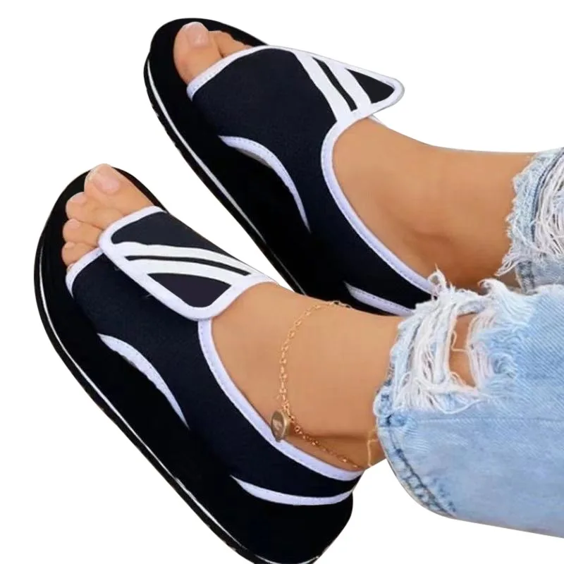 

Hot selling fashion casual shoes women's thick-soled wedges fish mouth sandals women summer new style women's sandals 2021