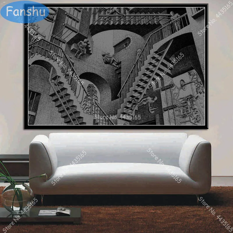 Художественный плакат Escher геометрическое искусство современные абстрактные