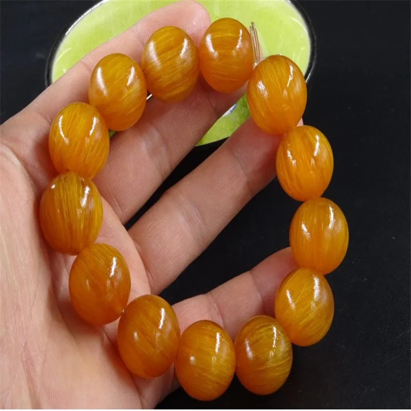 Коллекция редких натуральных изделий тибетский золотой браслет бусины ручной