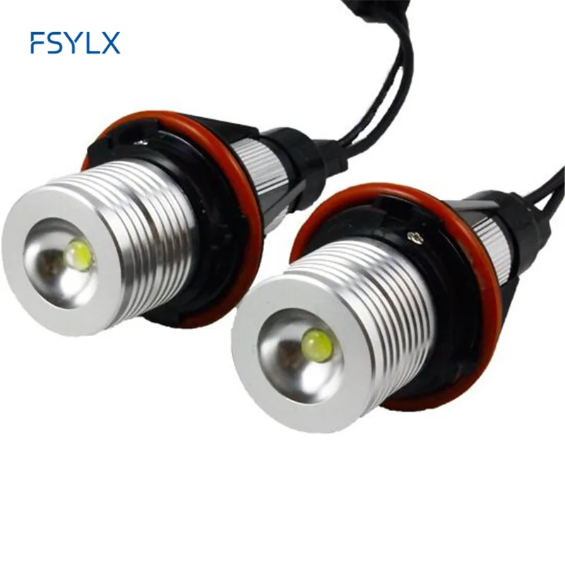 Светодиодные Габаритные огни глаза ангела FSYLX 5 10 Вт E39 светодиодный фонарь для BMW
