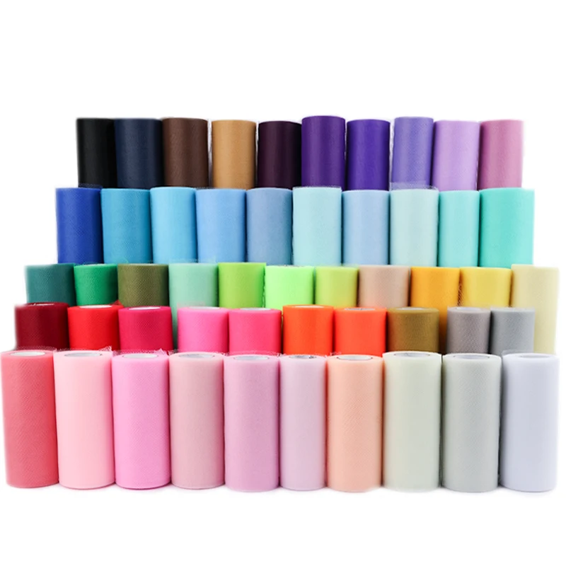 

15m Tulle Wedding Organza Roll Sheer Crystal Organza Fabric for Wedding Decoration Mariage Yarn Birthday Event Party Supplies