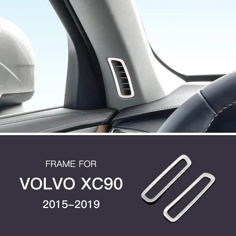 AIRSPEED хром ABS нержавеющая сталь для VOLVO XC90 аксессуары украшение автомобиля стикер Интерьер Литье - Название цвета: O