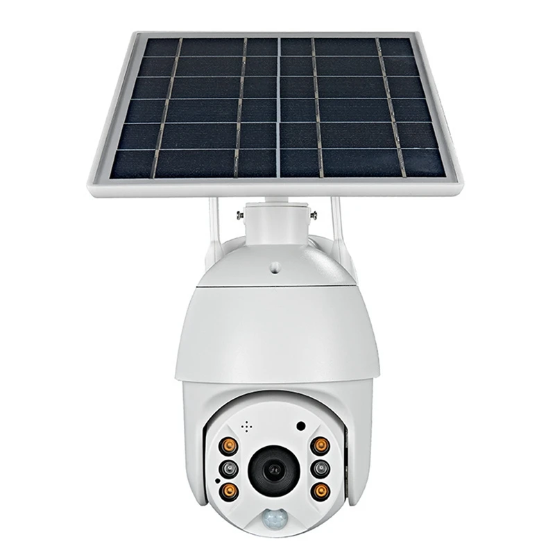 

WiFi Pan Tilt Security Camera with 8W Solar Panel 2MP CCTV IP65 Waterproof 2 Way Audio Color Night Vision PTZ Camera