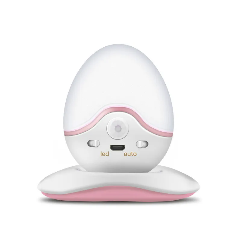 360 градусов вращающийся светодиодный Ночной светильник PIR датчик движения USB