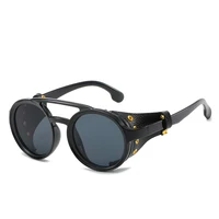 new steampunk sunglasses brand design round sunglass men women vintage punk sun glasses uv400 shades eyewear oculos de sol